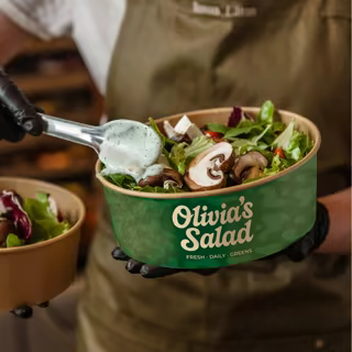 Kraft Paper Salad Bowls with Primium Logo Printing