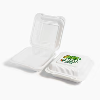 1 - Custom Mineral-Filled Hinged Plastic Container