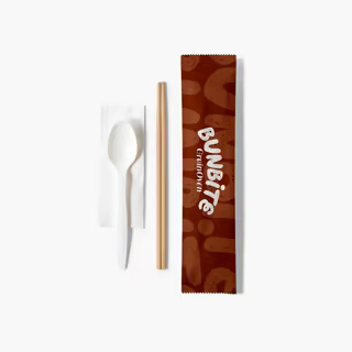 Custom Cutlery Set (Chopstick, Spoon, Napkin) 