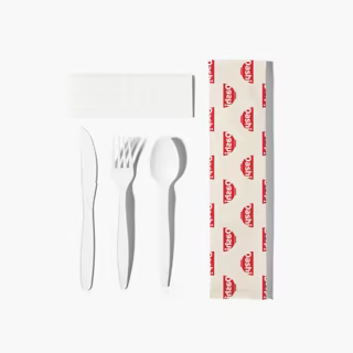 Custom Cutlery Set (Spoon, Fork, Knife, Napkin) Wholesale