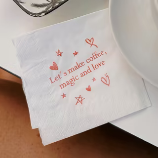 Custom 2-Ply Beverage Napkin with Logo Bulk