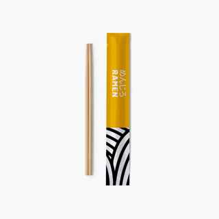 Custom Premium Chopstick with Premium Paper Wrapping