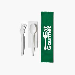 Custom Cutlery Set (Fork, Spoon, Napkin)