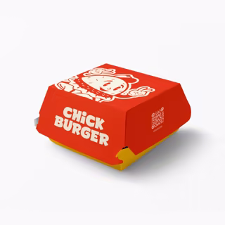 Custom Paper Burger Box