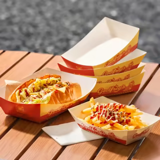 Paper Food Boat with  Custom Design