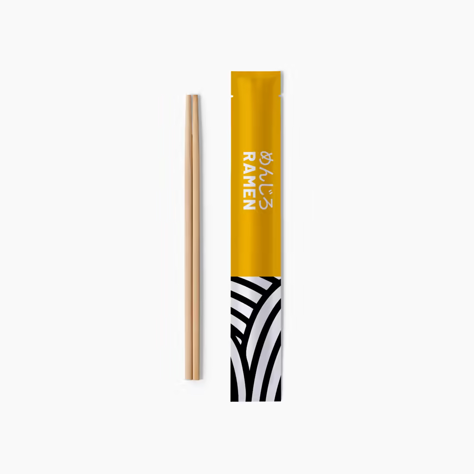 Personalized Premium Chopsticks with Printed Paper Wrapper