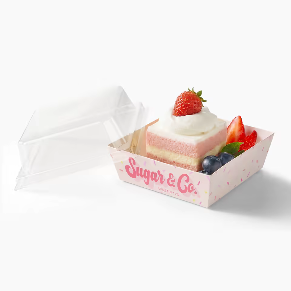 Custom Dessert Containers with Lids