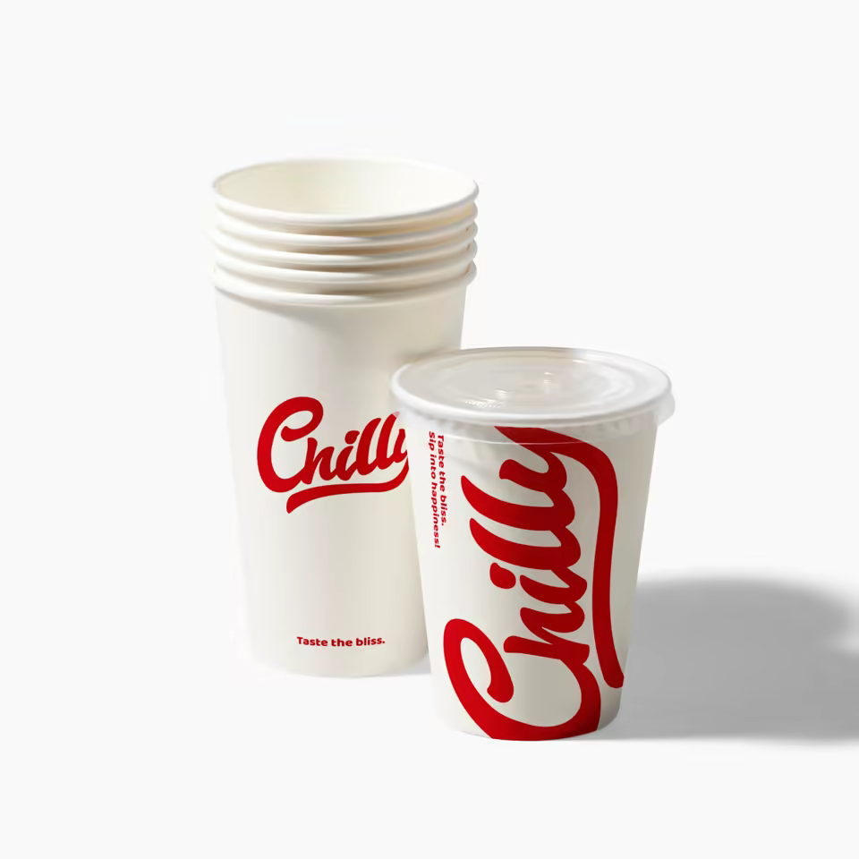 Paper Cold Cup for Fast Food Serving