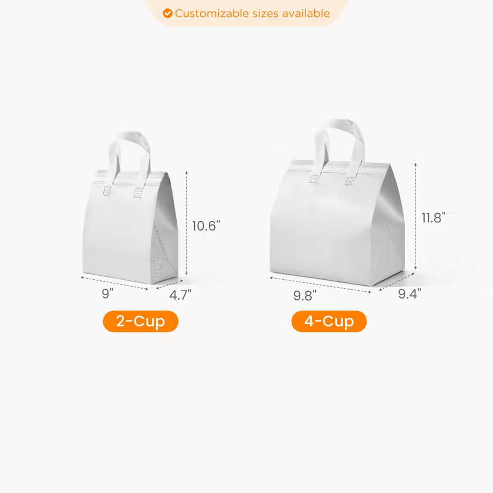 2 - Custom Sealable Insulated Tote Bag