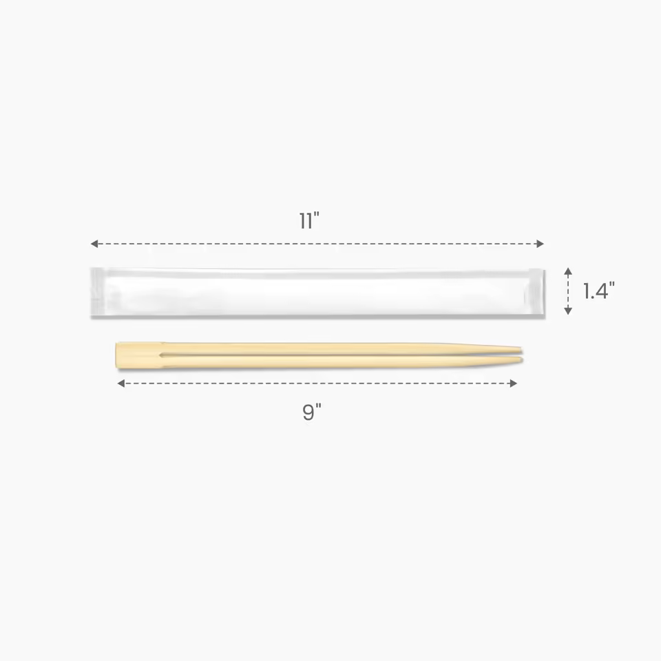 Custom Chopsticks with Paper Wrapping Size