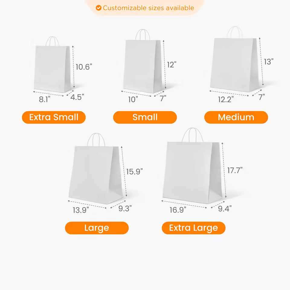 6 - Custom Paper Bag w/ Handle