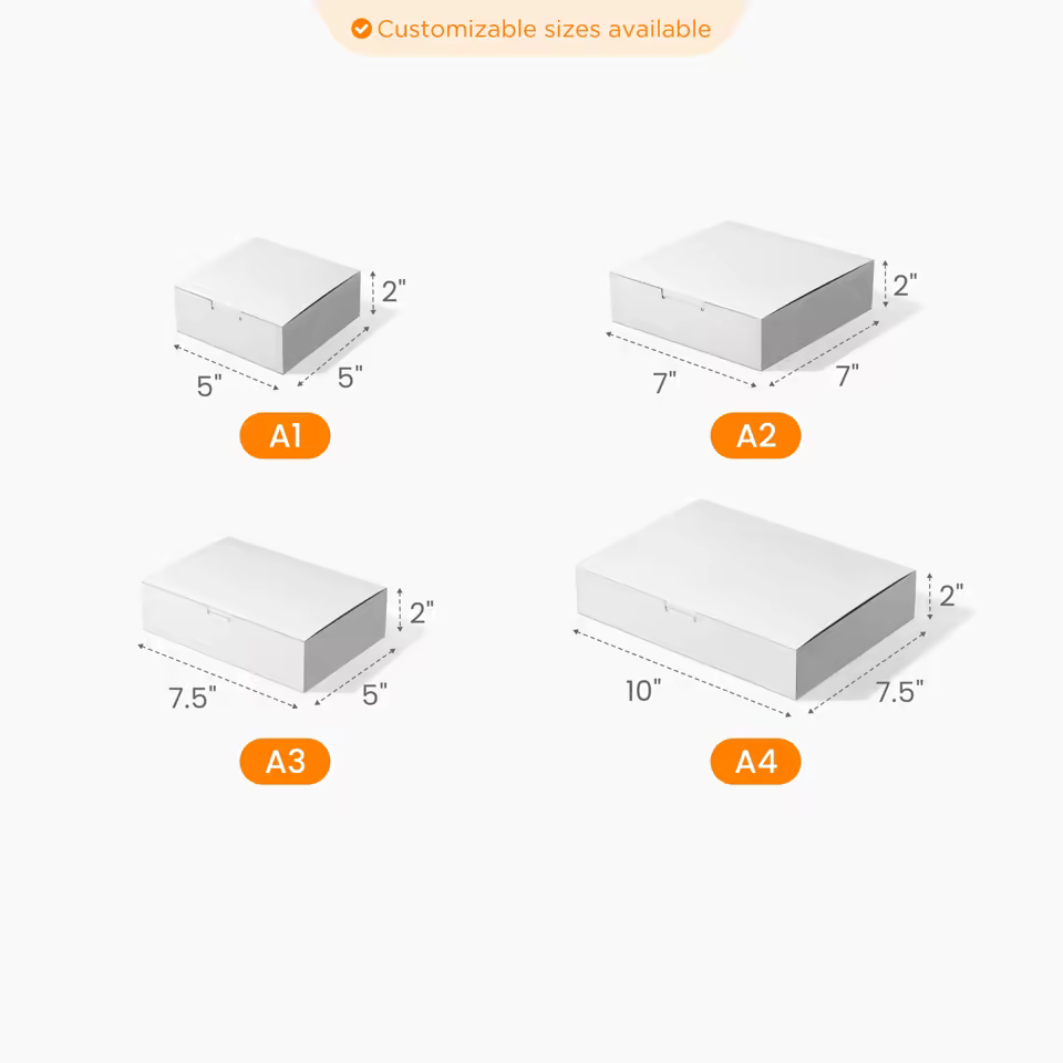 Paper Tuck Top To-Go Box Size