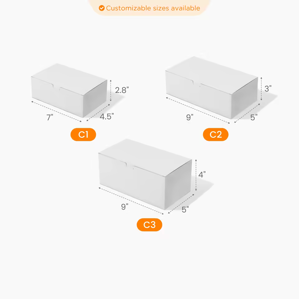 Paper Chicken Box Auto Bottom Size
