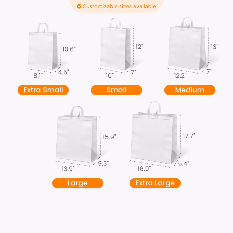 Reusable To-Go Bag Size