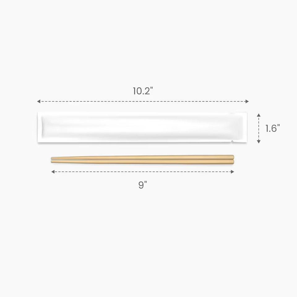 Premium Chopstick with Premium Paper Wrapping Size