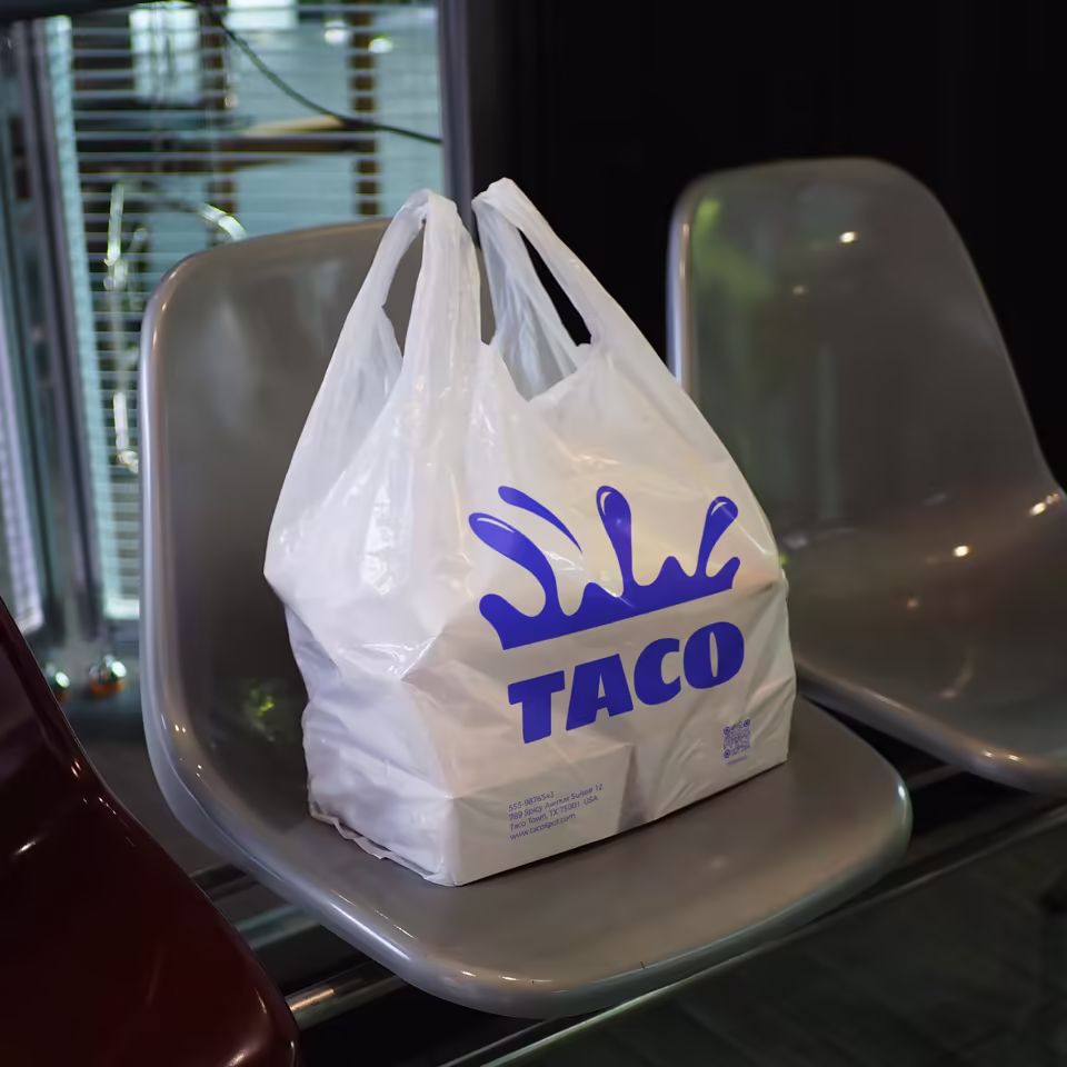 Custom Plastic Bag for Takeout