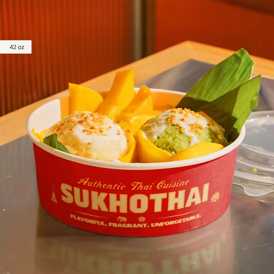 Personalised Food Containers for Mango Sticky Rice