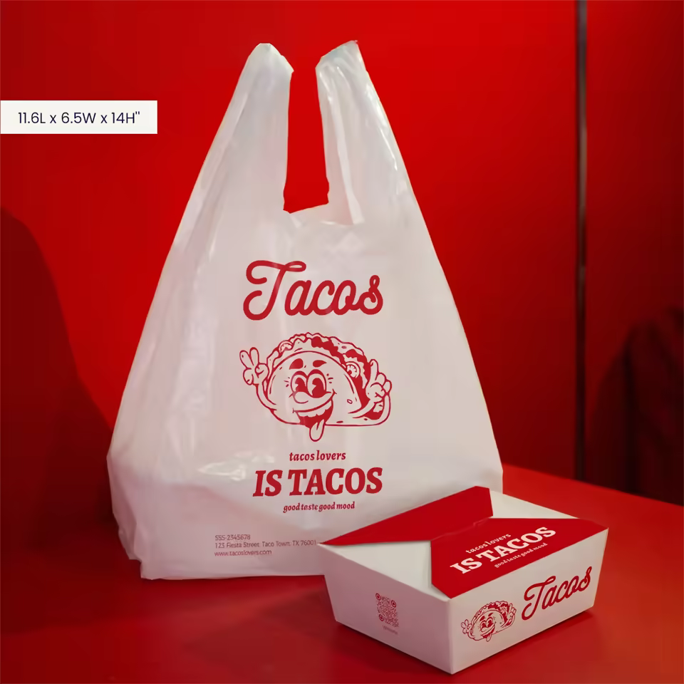 Large Custom Plastic Bag Wholesale