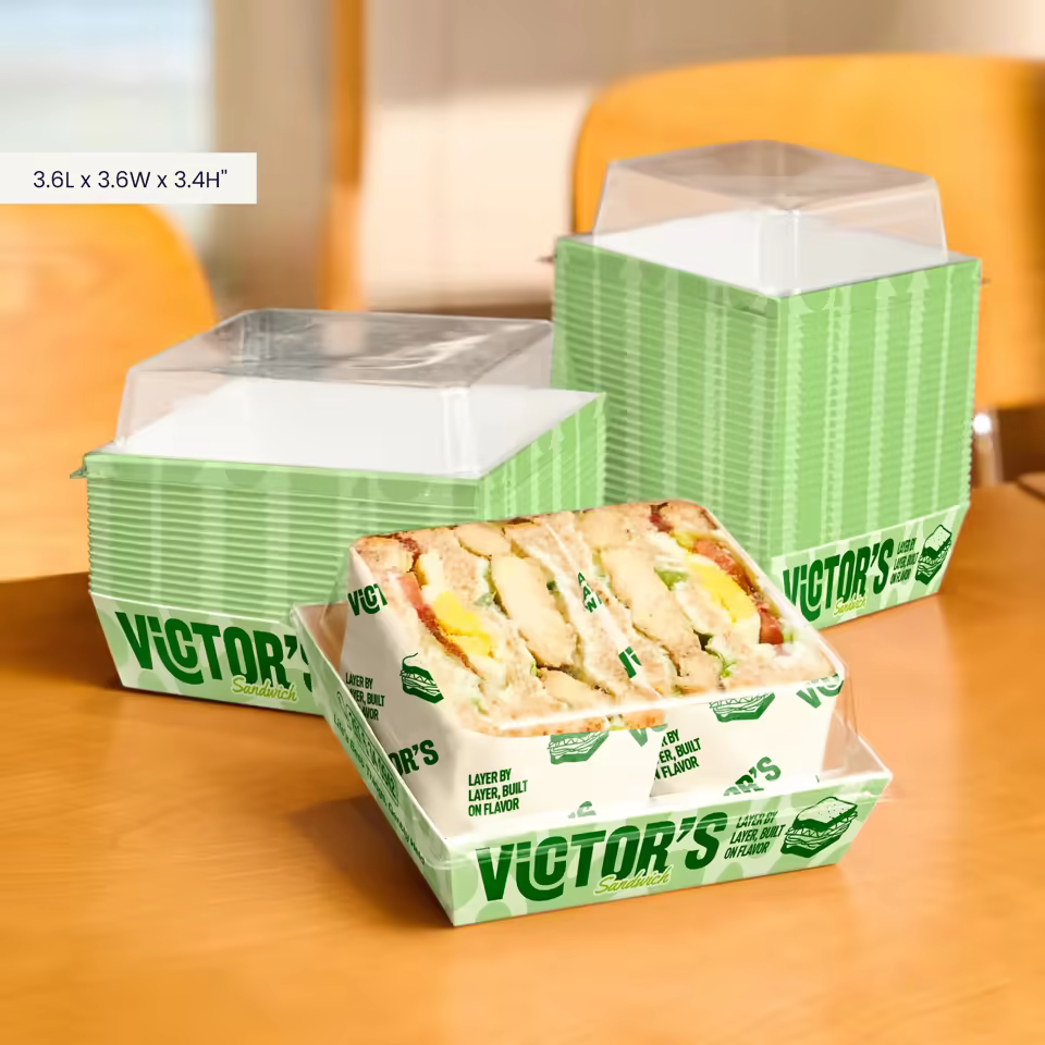 Custom Sandwich Box with Lid