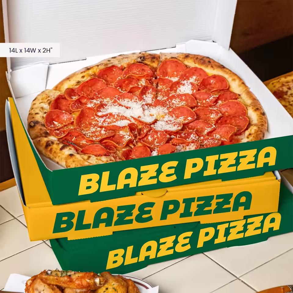 Greaseproof Custom Pizza Box