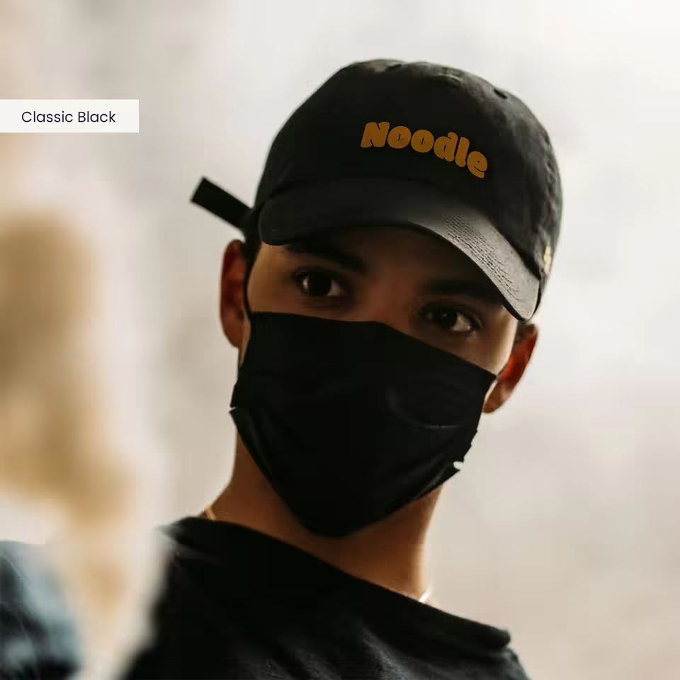 Custom Cotton Hat Black