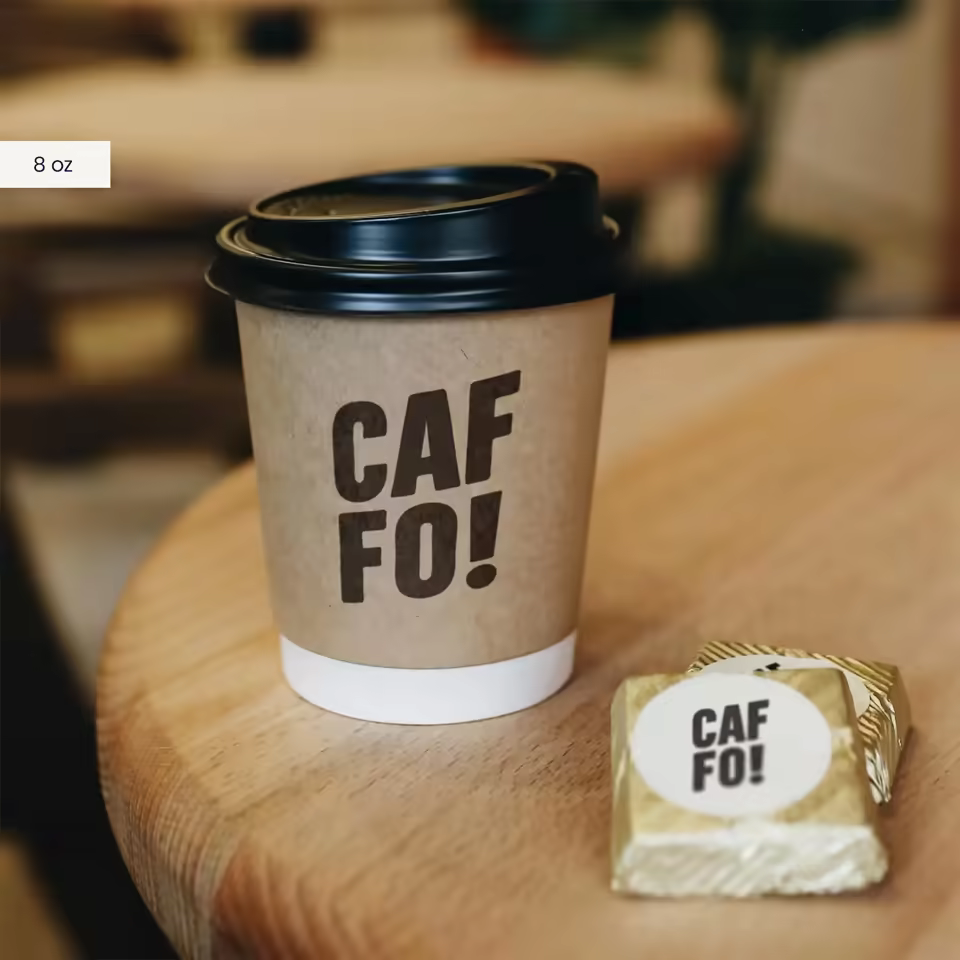 Wholesale Custom Recyclable Kraft Paper Cup Free Design