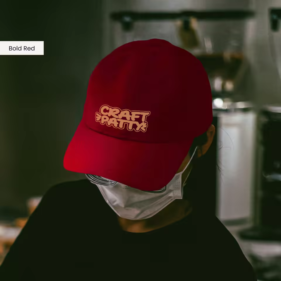 Custom Cotton Hat Red