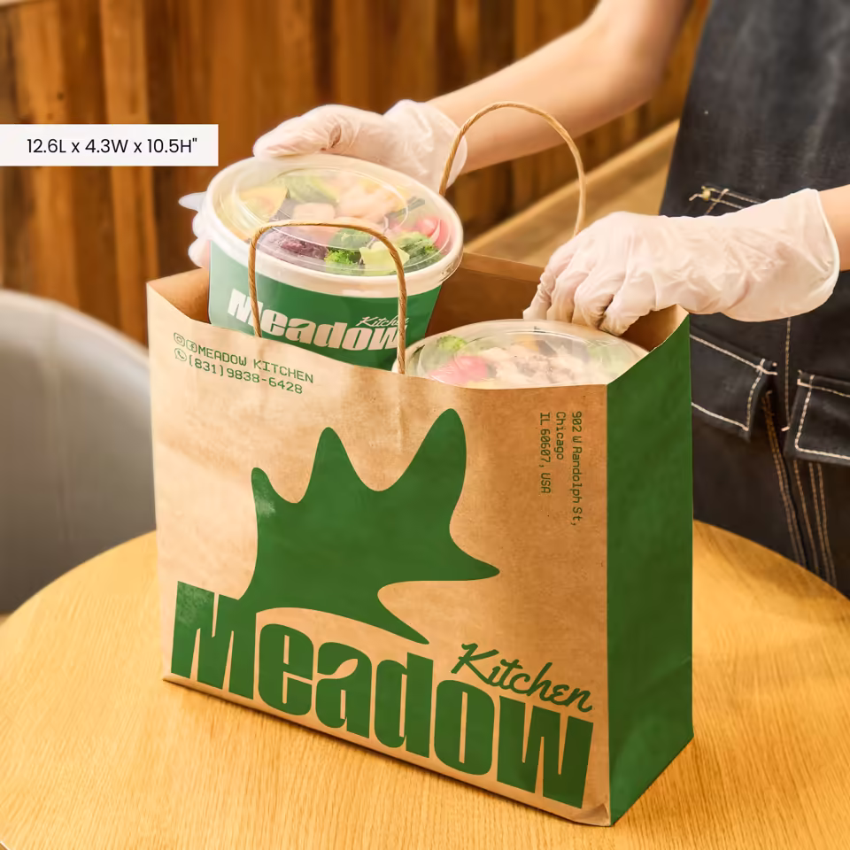 Wholesale Custom Size Kraft Paper Bag Free Design Available