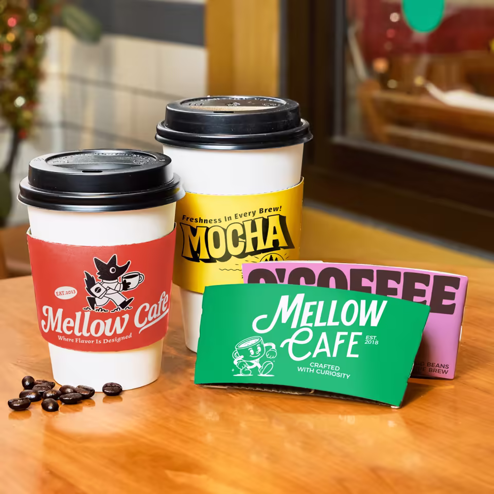 Hot Cup Sleeves with Free Design