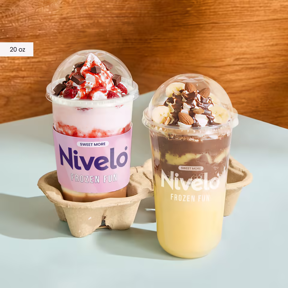 Custom U-Shaped Cups for Frozen Treats