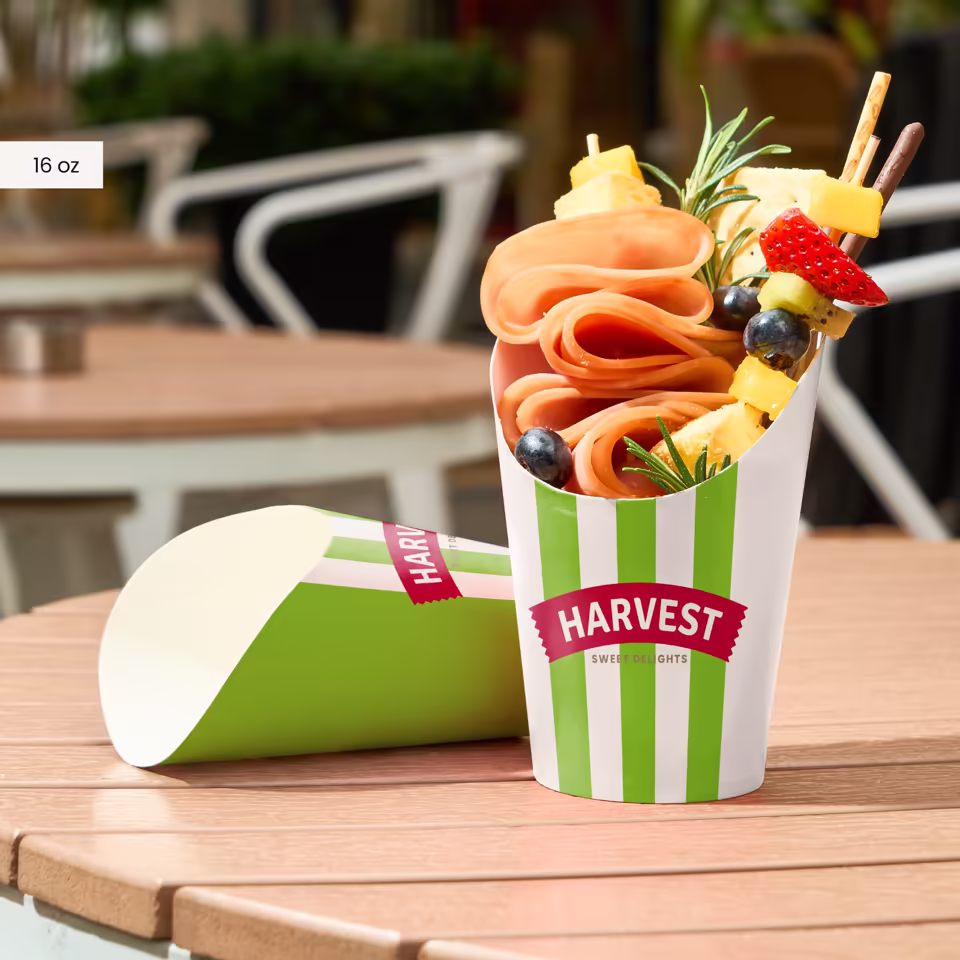 Grease Resistant Paper Charcuterie Snack Cup To Go