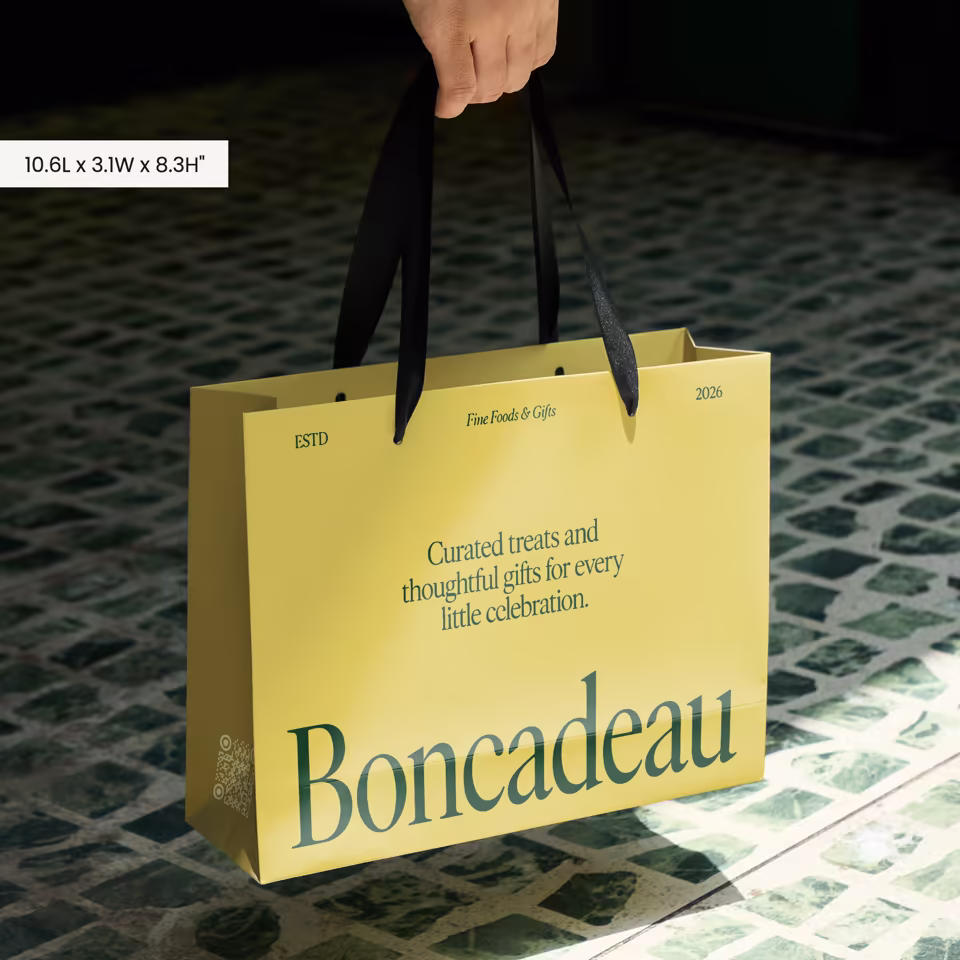 Premium Custom Gift Bag With Logo Wholesale Free Design