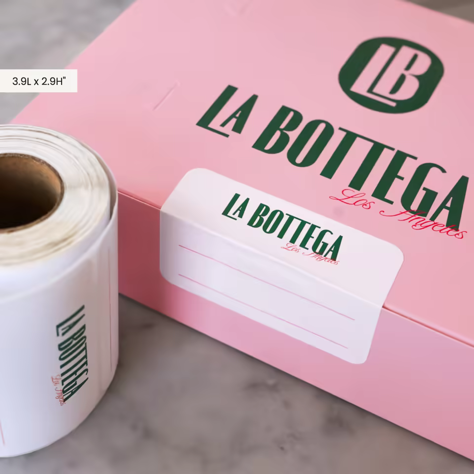 Custom Round Sticker Roll Die-Cut Easy-Peel Labels