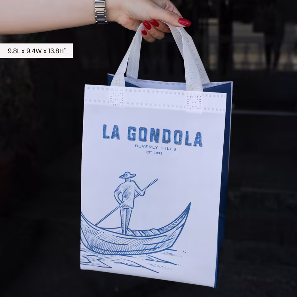White Non-Woven Tear-Resistant Tote with Sturdy Handles