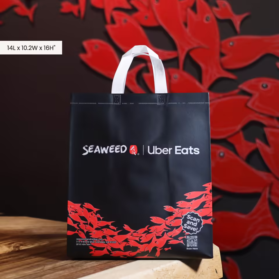 Eco-Friendly Wholesale Custom Logo Reusable To Go Bag