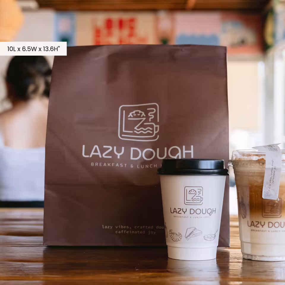 Custom Premium Brown Kraft Paper Bag With Logo