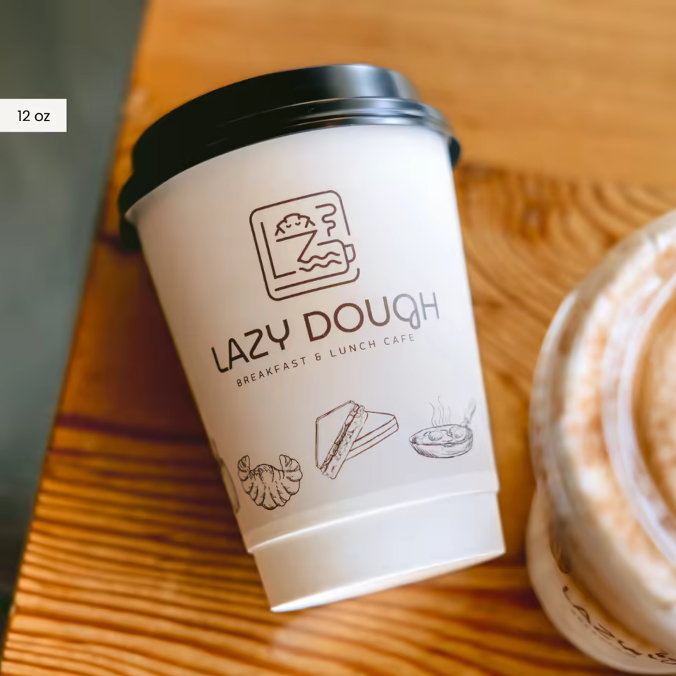 Insulated White Paper Hot Cup FSC Certified Recyclable