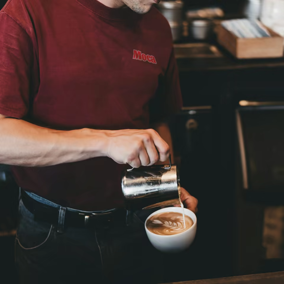 Custom Cotton T-Shirt for Cafe