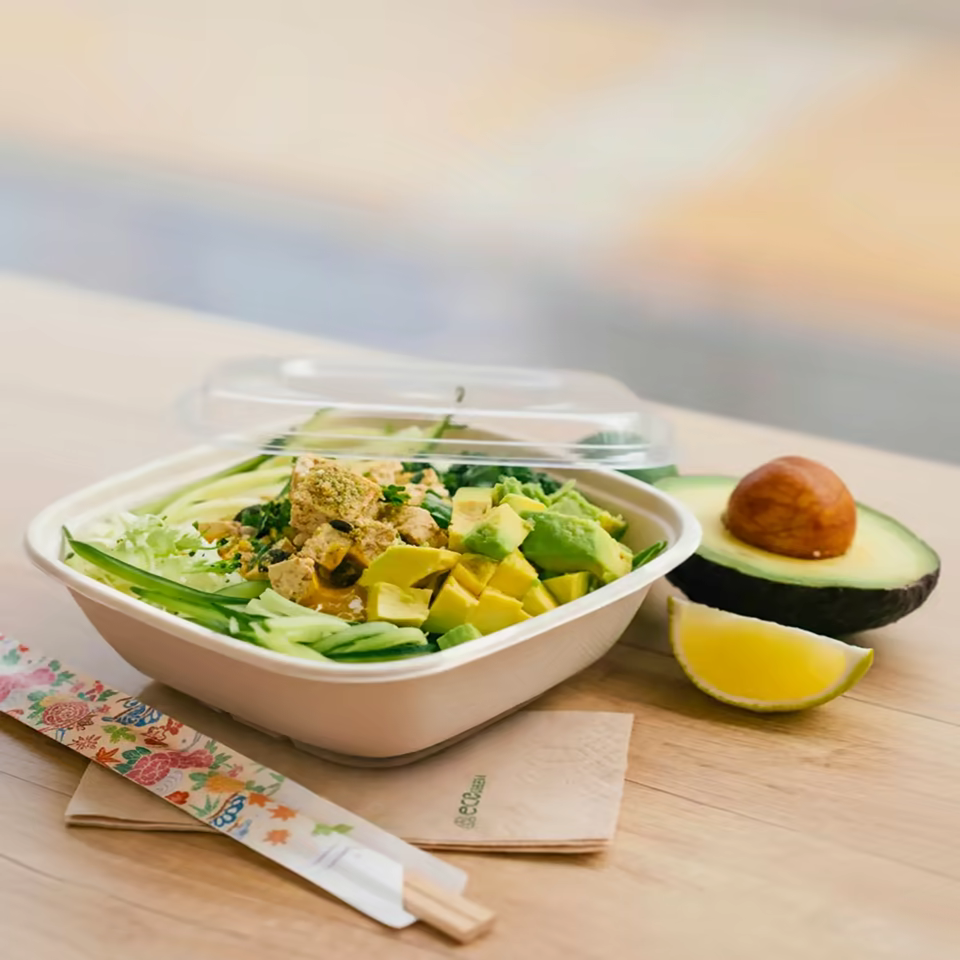 Square Salad Fiber Bowl