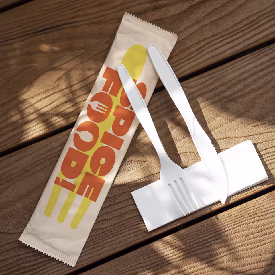 Cutlery Set (Knife, Fork, Napkin)