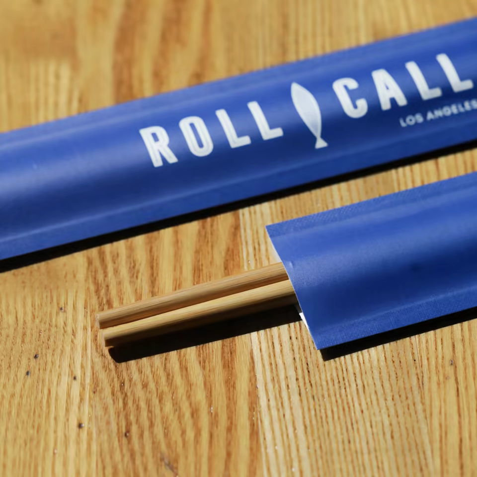 Personalized Premium Chopsticks with Printed Paper Wrapper