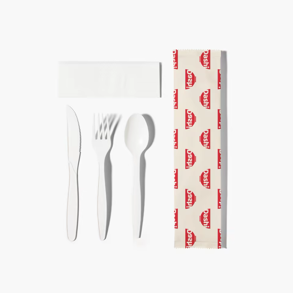 Custom Cutlery Set (Spoon, Fork, Knife, Napkin) Wholesale