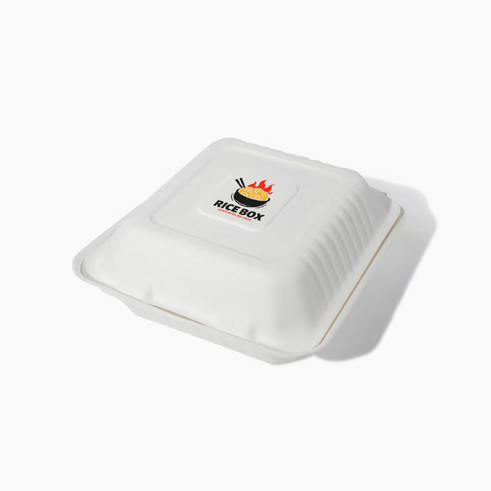 Custom Compostable Clamshell Container
