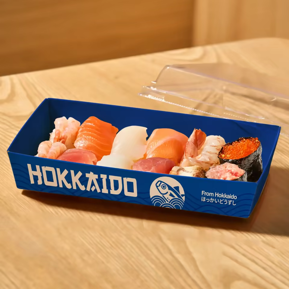 Paper Food Tray with Custom Design