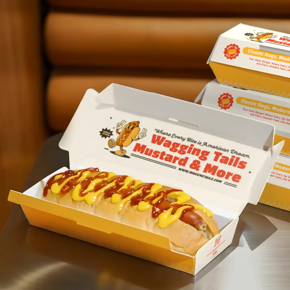 Personalized Food Boxes for Hot Dogs