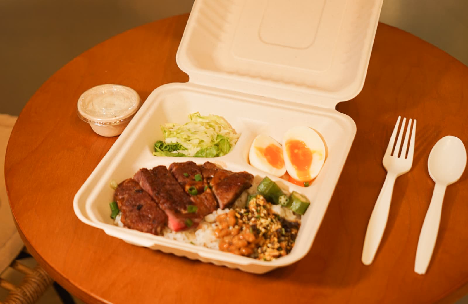 Three-Compartment Food Container Wholesale