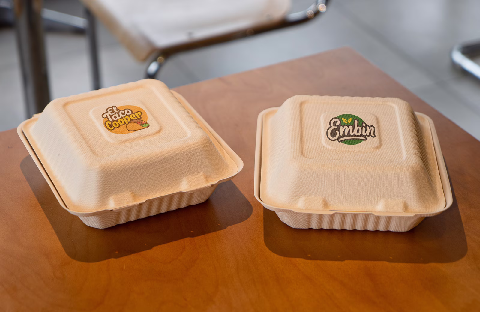 Custom Take-Out 3-Comp Container with Logo