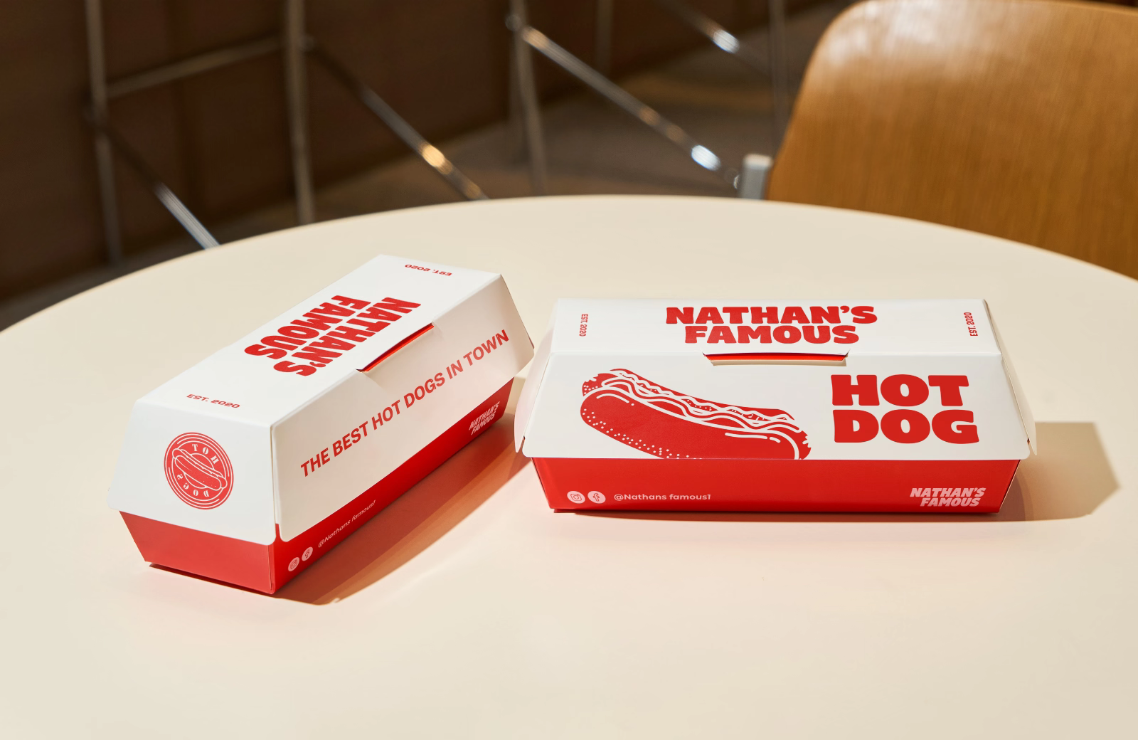 Custom Hot Dog Box with Full-Side Logo