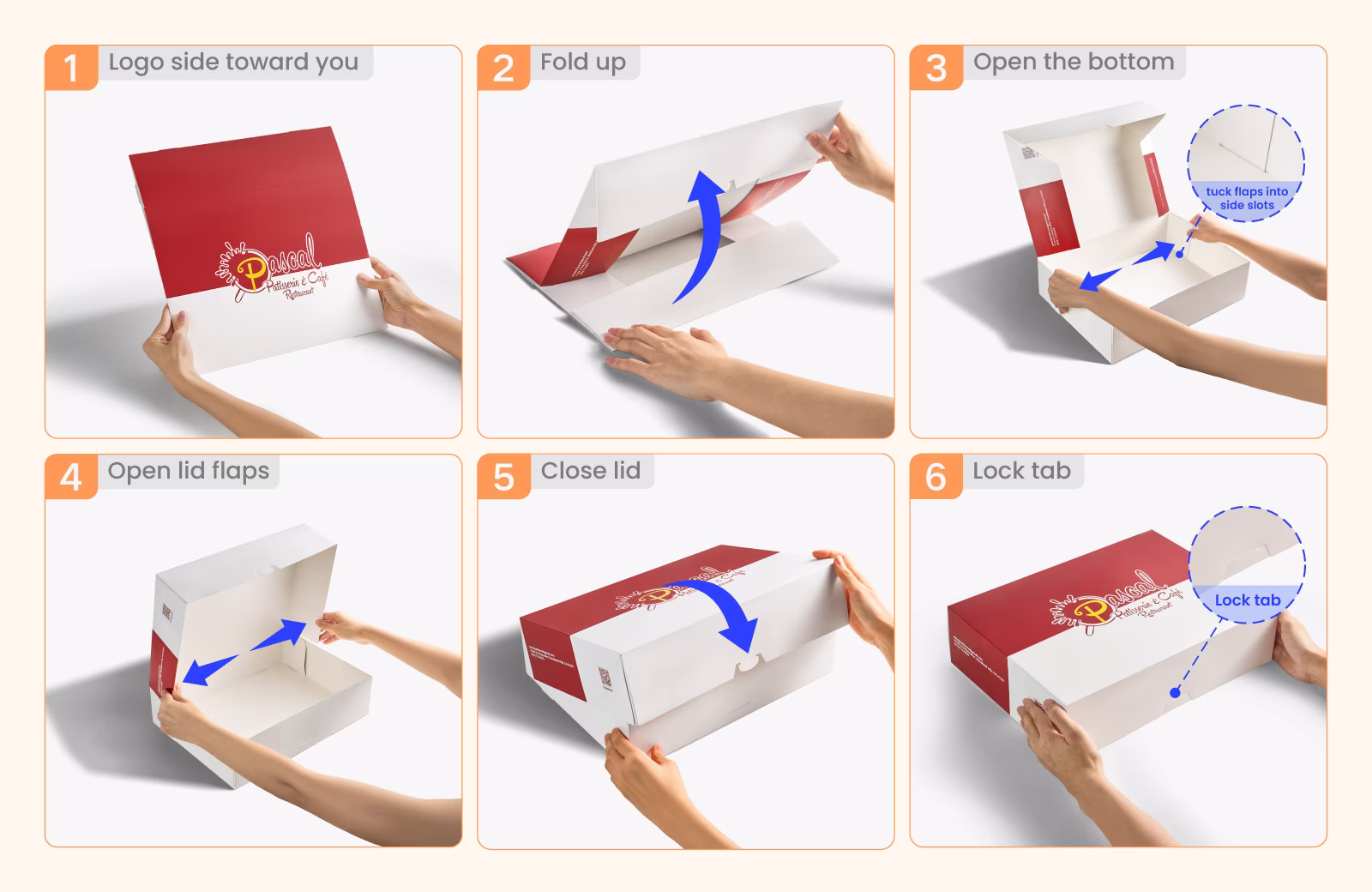 Donut Display Box with Auto Pop-Up Corners