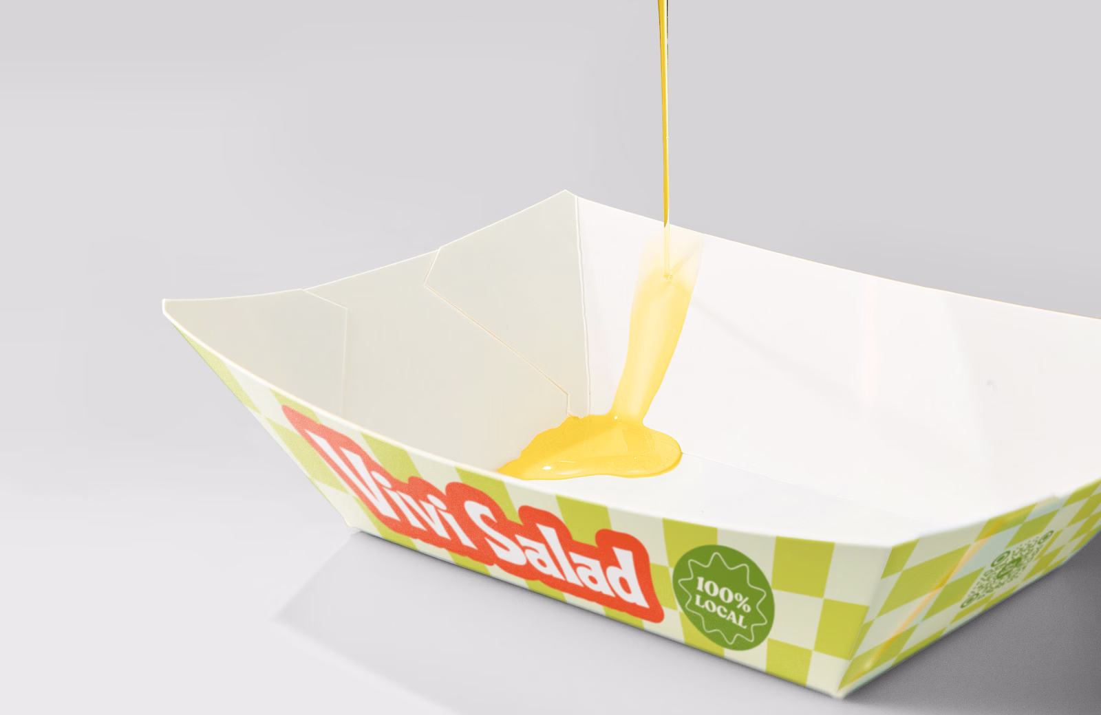 Oil-Resistant Paper Food Boat Tray